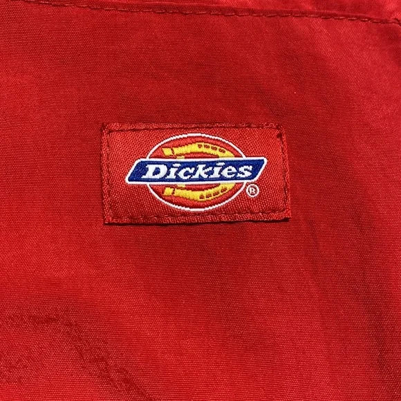 Vintage DICKIES Red Nylon Streetwear Work Jacket - Picture 5 of 15